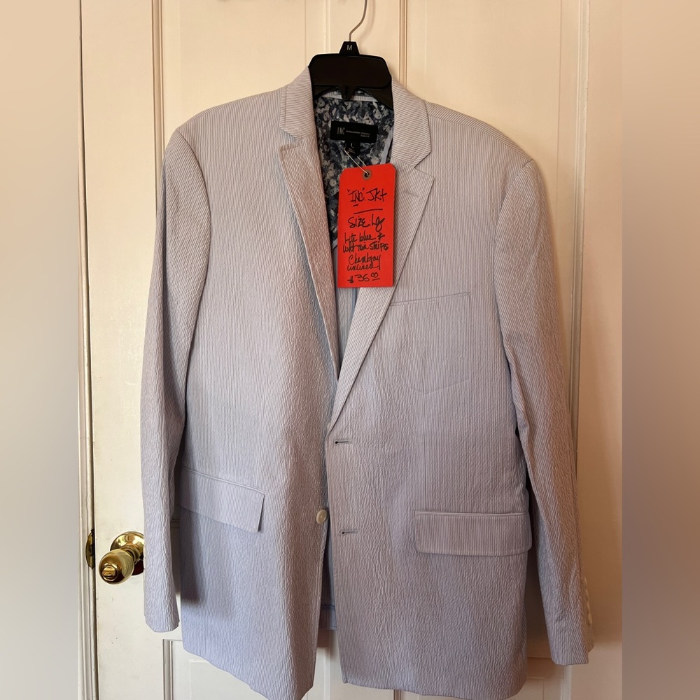 Izod Blue Sport Coat with Modern Fit